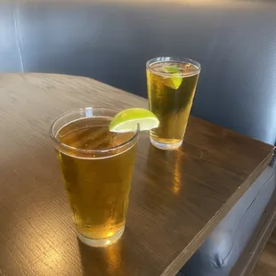 Beer with a lime gross lol I like plain bottle beer for taste but no lime also because covid.