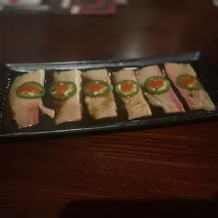 Yellowtail jalepenjo appetizer