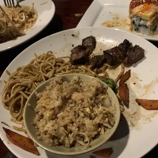 Ribeye steak with fried rice