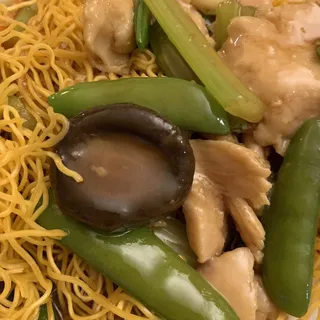 Assorted Seafood Over Pan Fried Noodle