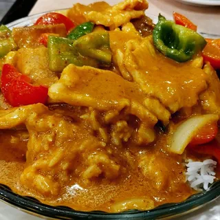 Curry Chicken Over Rice