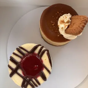 Dark chocolate raspberry and biscoff flavor