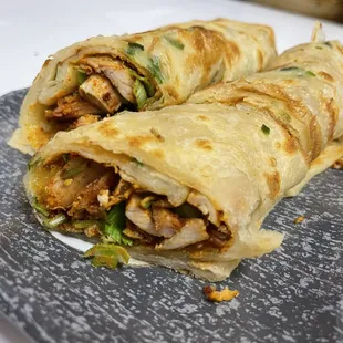 BBQ Chicken Roll Pancake