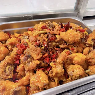 chicken wings and fried chicken