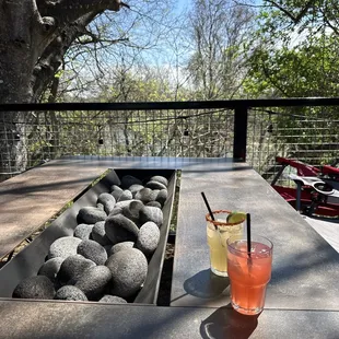 Back patio on the river