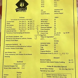Copy of menu
