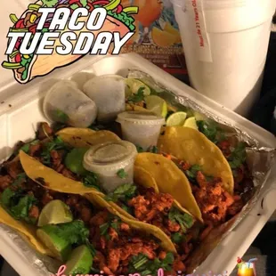 a tray of taco tuesday