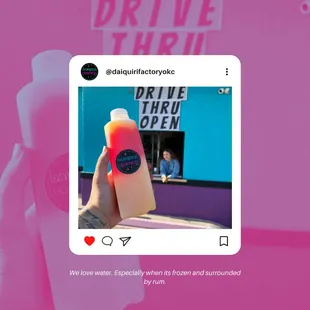 a person holding a drink