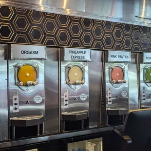 Daiquiri machines.