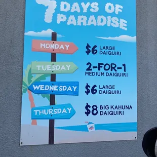7 days of paradise