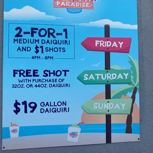 a sign with directions