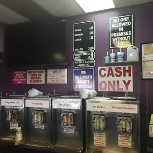 a cash only machine