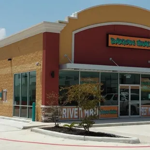 a car parked in front of the store