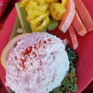 Fish spread, also comes with crackers