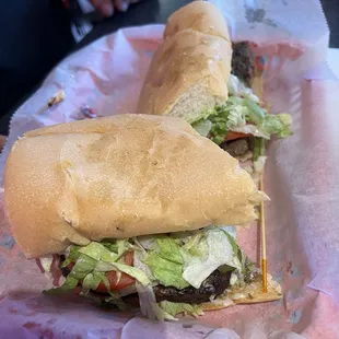Hamburger po-boy