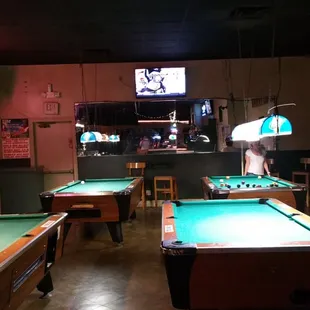 billiards and pool tables