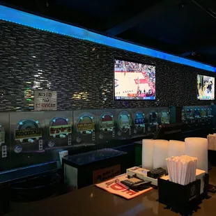 Inside photo of all the daiquiris!