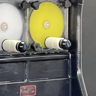 a close up of a dispenser