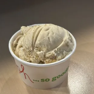 Peanut butter cookie dough one scoop