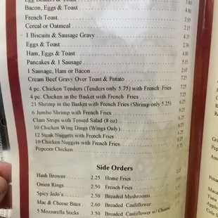 a hand holding a menu