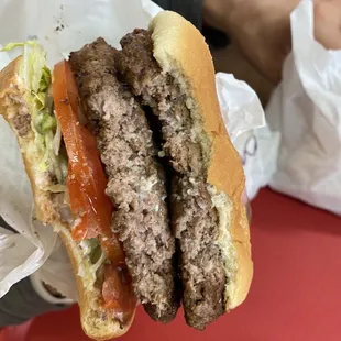 Double meat burger