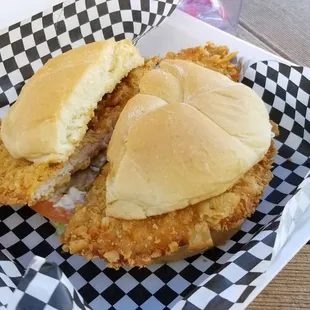 Glorious tenderloin sandwich.