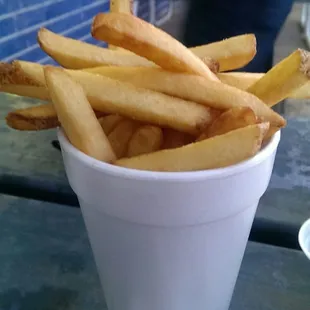 Cup o' fries $1.75