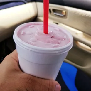 Strawberry shake.