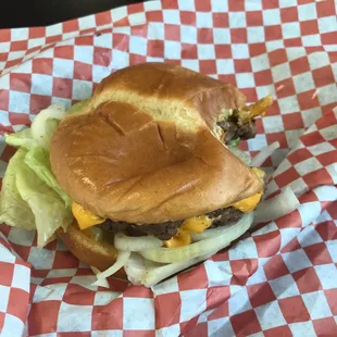 Double cheeseburger