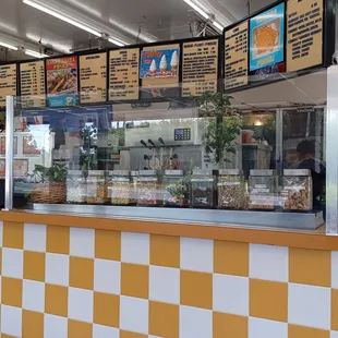 Front counter They have the best milkshake sunday's soft serves and the food is always fresh and Hot   YUMMY!