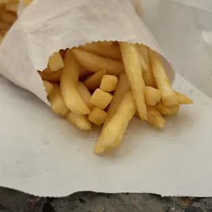Fries as part of the meal