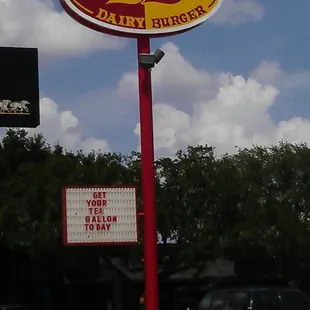a sign for a restaurant