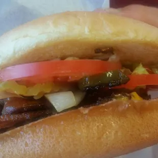 Less than average burger. :(