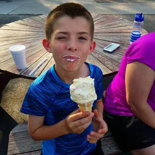 BIRTHDAY cake ice cream!