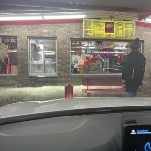 Outside walk up order window