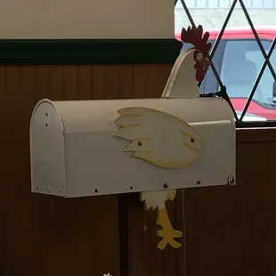 Small town decor keeping with the Brookville rooster theme