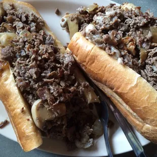 Mushroom cheesesteak
