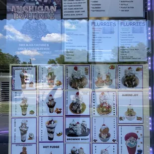 Menu as of July 2020