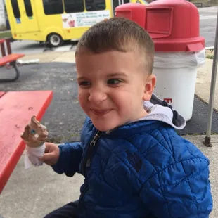 My son loves the cones with eyes!