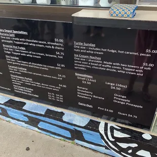 Menu right side