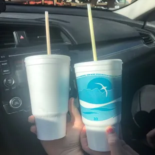 Two large shakes