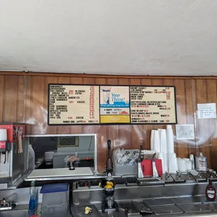 I love it when the plastic letter menu is still in place