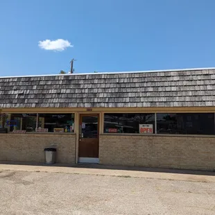 the outside of a dairy shop