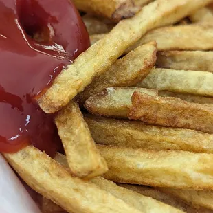 Fresh hand cut fries...my hot button has been pushed