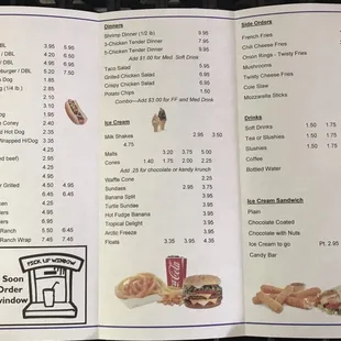 2021 Menu