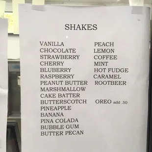 And shakes are terrific!