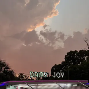 Evening shot of dairy joy