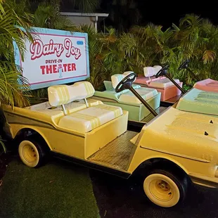 June 2021: If not for the rain, I wouldn't have been able to resist this pastel drive in!