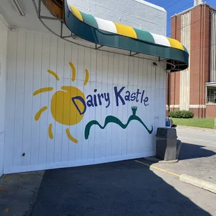 the front of the building