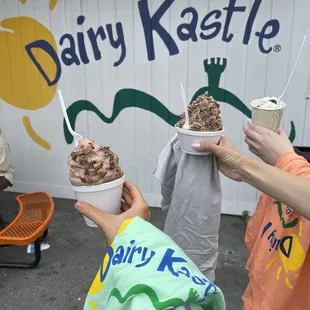 Chocolate soft serves and an Oreo flurry